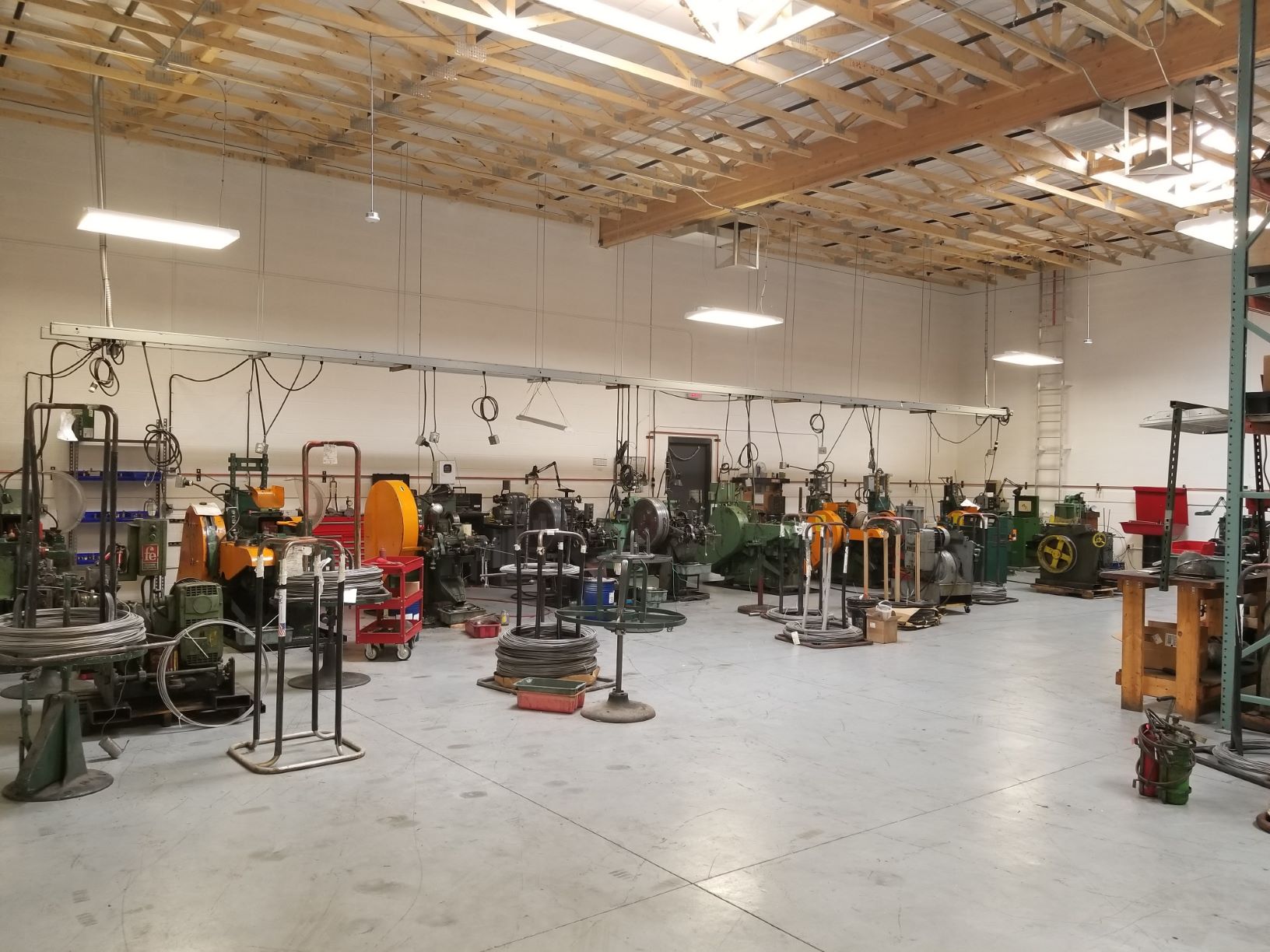 machines lining the Bryce Fastener warehouse
